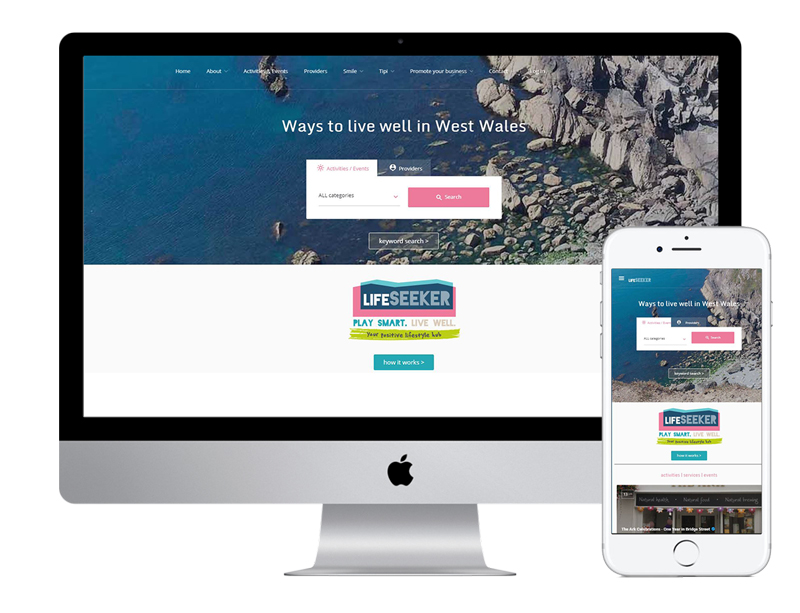 Life Seeker website - West Wales