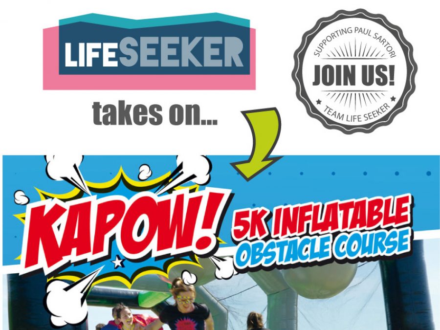 Kapow inflatable obstable course - Paul Sartori - Pembrokeshire