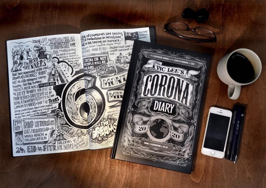 Vic Lee - Corona Diary 2020 - Book cover